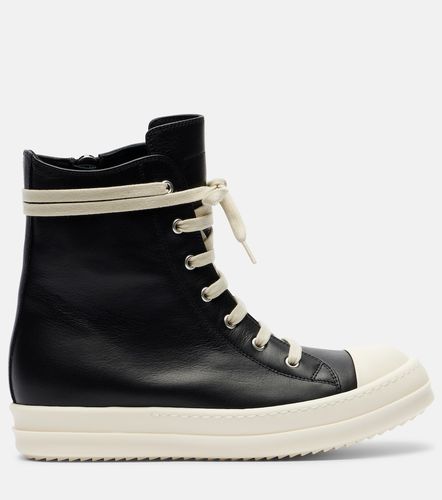 Leather high-top sneakers - Rick Owens - Modalova