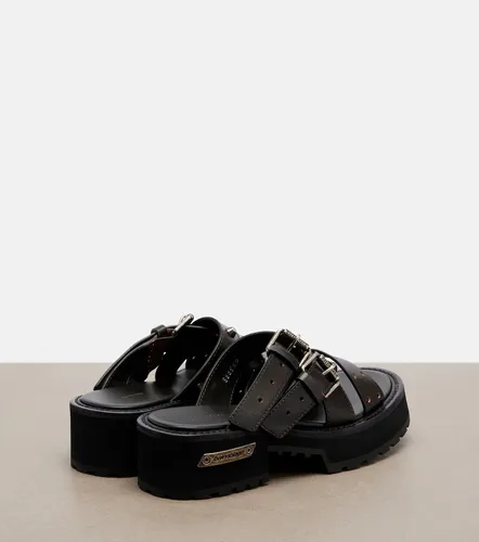 Venom leather platform mules - Balenciaga - Modalova