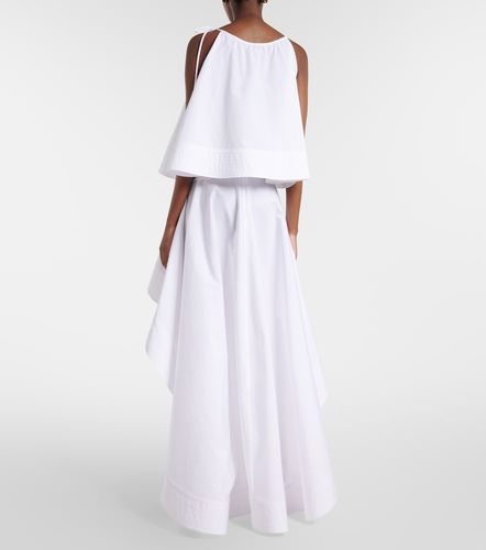 Asymmetric ruffled cotton poplin miniskirt - Stella McCartney - Modalova