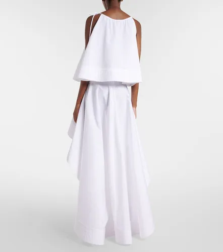 Asymmetric ruffled cotton poplin miniskirt - Stella McCartney - Modalova