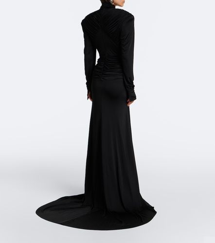 Abito lungo in jersey con cut-out - David Koma - Modalova