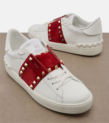 Rockstud Untitled leather sneakers - Valentino Garavani - Modalova
