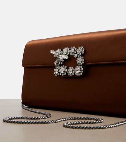 Efflorescence embellished satin clutch - Roger Vivier - Modalova