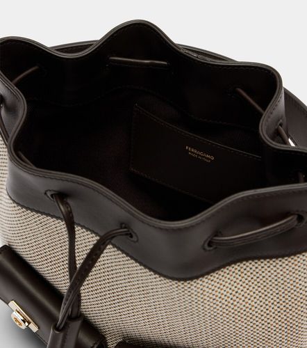 Harley Mini canvas bucket bag - Ferragamo - Modalova