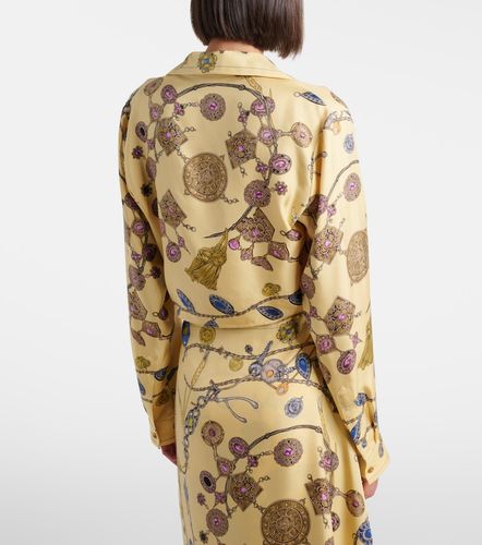 Versace Printed silk twill shirt - Versace - Modalova