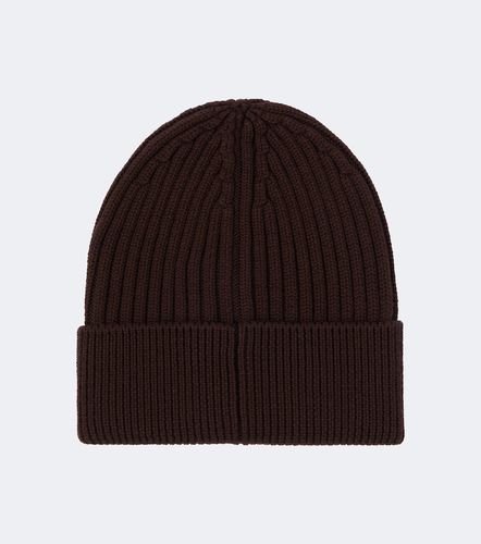 Gorro acanalado de lana virgen con logo - Moncler Grenoble - Modalova