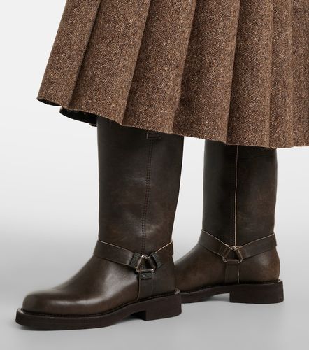 Botas altas de piel con cuentas Monili - Brunello Cucinelli - Modalova