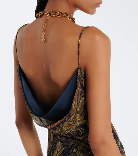 Paisley silk-blend chiffon gown - Etro - Modalova