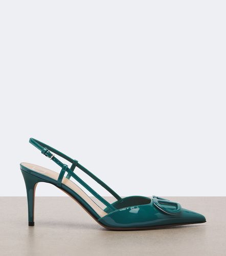 VLogo patent leather slingback pumps - Valentino Garavani - Modalova