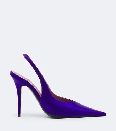 Anok satin slingback pumps - Amina Muaddi - Modalova