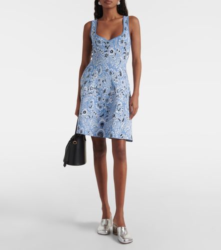 Paisley knitted jacquard minidress - Etro - Modalova