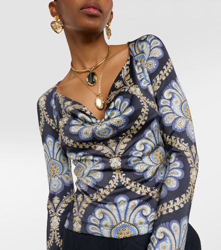 Etro Top de jersey con paisley - Etro - Modalova