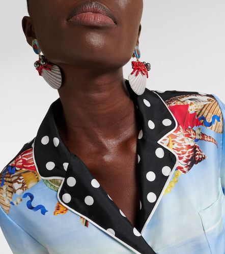 Camisa Capri de satén de seda estampada - Dolce&Gabbana - Modalova