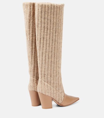 Botas hasta la rodilla con piel - Gianvito Rossi - Modalova