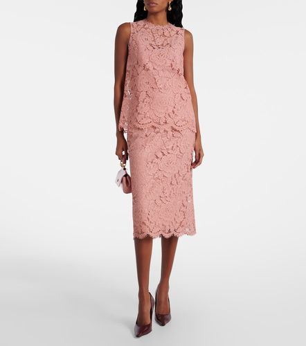 Dolce&Gabbana Falda midi de encaje - Dolce&Gabbana - Modalova