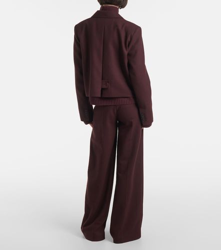 Cropped single-breasted wool jacket - Joseph - Modalova