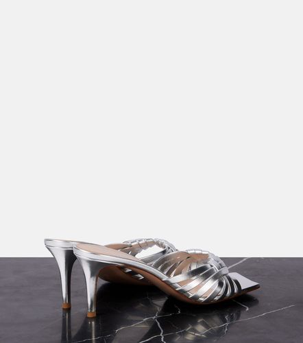 Pantoletten Vyna 70 aus Metallic-Leder - Gianvito Rossi - Modalova