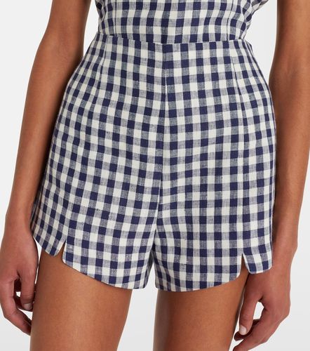 Posse Sadie gingham linen shorts - Posse - Modalova