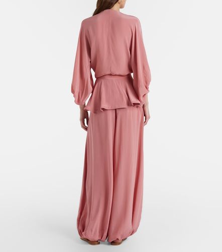 Solid Peplum balloon pants - Adriana Degreas - Modalova