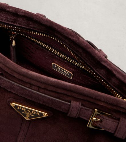 Borsa a spalla Bonnie Small in suede - Prada - Modalova