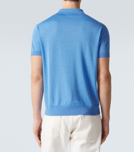 Tom Ford Polo in seta e lino - Tom Ford - Modalova