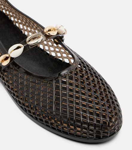 Iro embellished fishnet ballet flats - Ancient Greek Sandals - Modalova