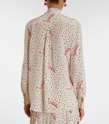 Camicia Plus De Pois in crêpe de chine - Valentino Garavani - Modalova