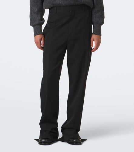 Wool grain de poudre straight pants - Bottega Veneta - Modalova