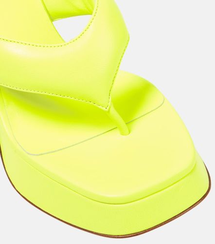 Gia 17 leather platform thong sandals - Gia Borghini - Modalova