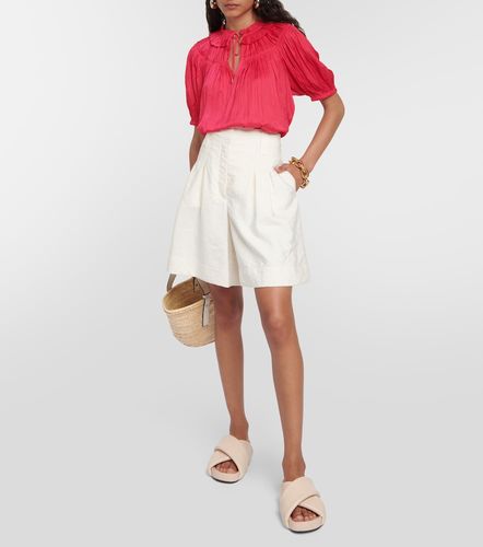 Eleni plisseÌ satin top - Ulla Johnson - Modalova