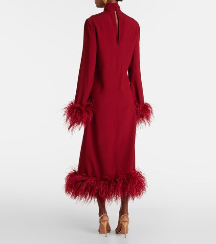 Abito midi Gina con piume - Taller Marmo - Modalova
