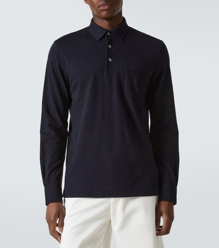 Zegna Polo de algodón con logo - Zegna - Modalova
