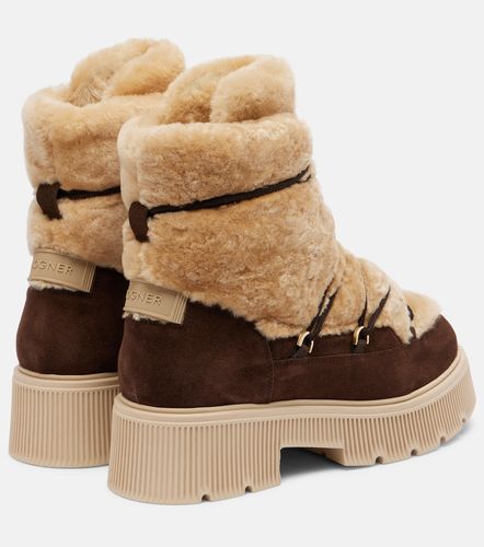 Turin shearling and suede ankle boots - Bogner - Modalova