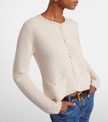 Crochet-trimmed wool-blend jacket - Frame - Modalova