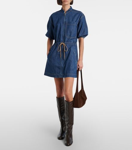 Miniabito Akerman in denim - Veronica Beard - Modalova