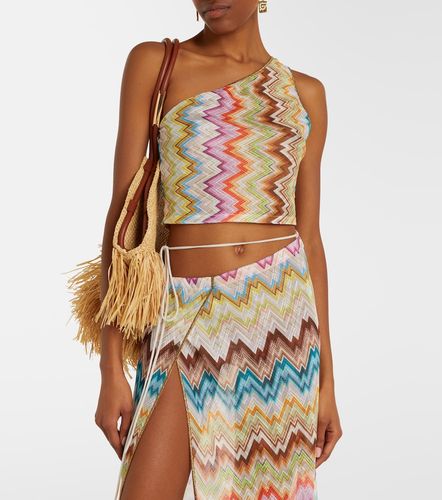 Top cropped monospalla a zig zag - Missoni - Modalova