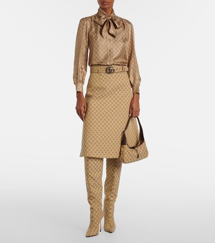 Bombshell GG Canvas over-the-knee boots - Gucci - Modalova