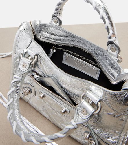 Le City Small metallic leather top-handle bag - Balenciaga - Modalova