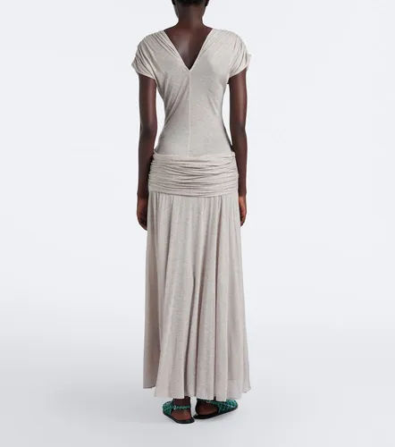 Vestido largo de jersey drapeado - JW Anderson - Modalova