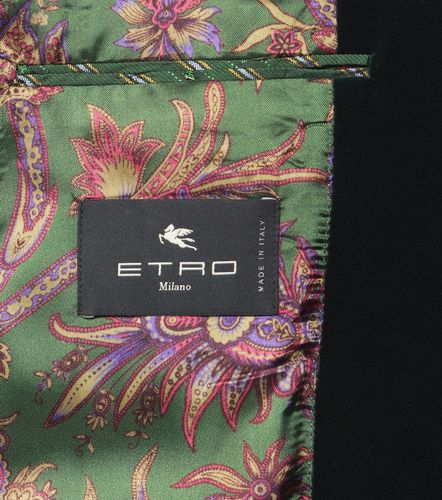 Blazer de terciopelo de algodón - Etro - Modalova