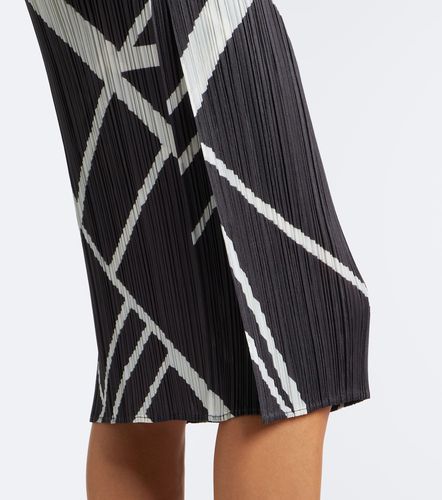 Bedrucktes Midikleid Fold Line - Pleats Please Issey Miyake - Modalova