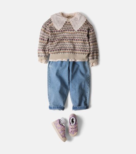 Jersey Harlow de algodón floral - Wheat - Modalova