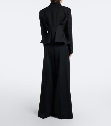 Wool grain de poudre barrel-leg pants - Givenchy - Modalova
