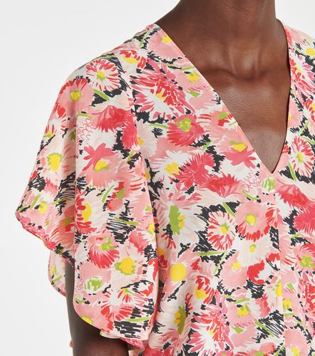 Top a stampa floreale in seta - Stella McCartney - Modalova