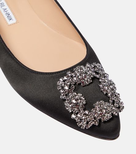 Bailarinas Hangisiflat de satén adornadas - Manolo Blahnik - Modalova
