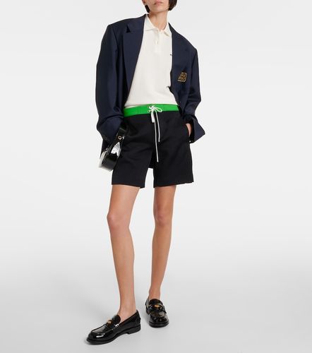 Polo de piqué de algodón con logo - Miu Miu - Modalova