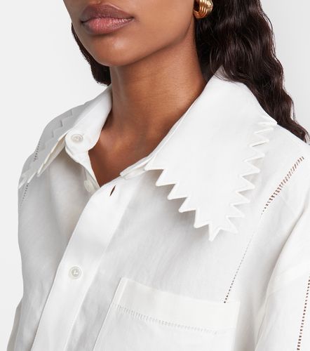 Camicia oversize in lino - Bottega Veneta - Modalova
