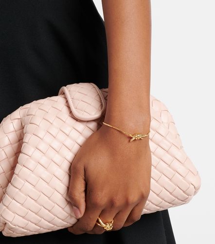 Pulsera Knot de plata de ley bañada en oro - Bottega Veneta - Modalova