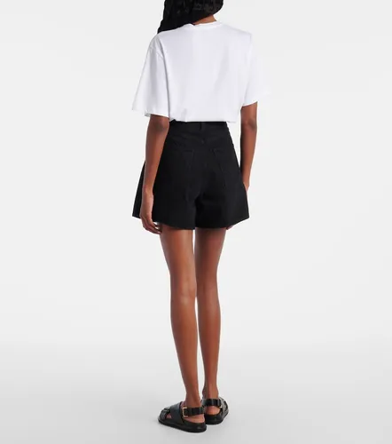 Rhoda pleated high-rise denim shorts - Agolde - Modalova