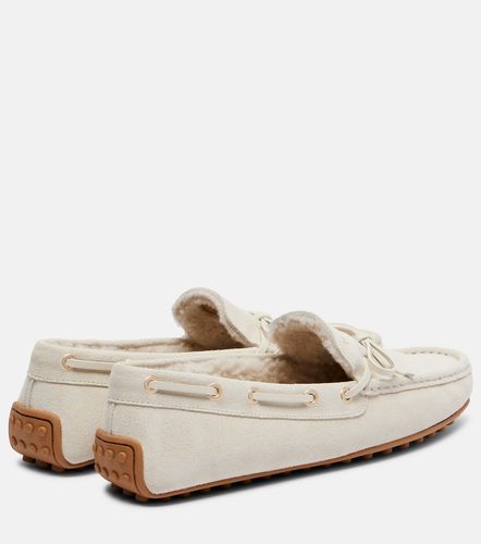 Mocassini Gommino in suede con shearling - Tod's - Modalova